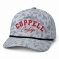 Design mockup: The Cottonwood, Light Gray Camo hat with front embroidery